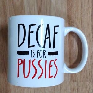 Decaf Coffee 18 Oz Ceramic Mug